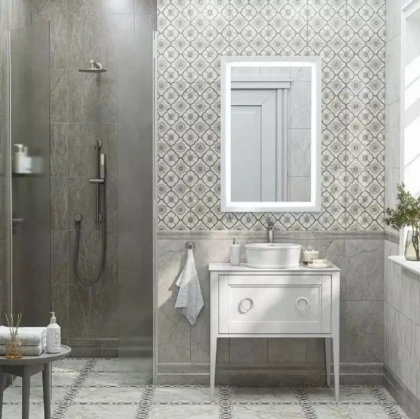 Кантата серый глянцевый 25x40x0,8