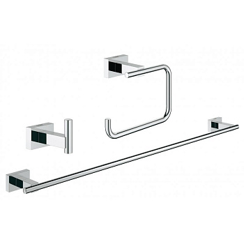 Набор аксессуаров GROHE Essentials Cube из 3 предметов, 24х65 см, хром, 40777001