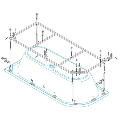 Металлический каркас METAURO CORNER-MF
