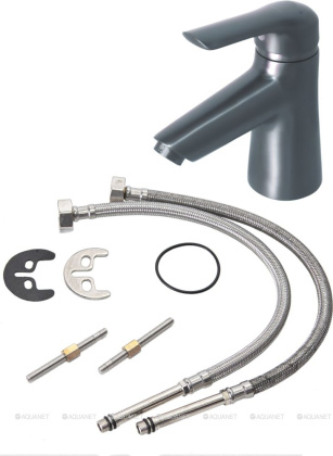 Смеситель для раковины Orange Tony M54-021gr графит