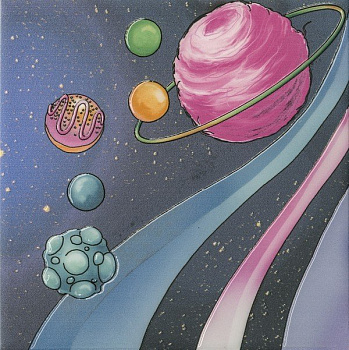 Керамический декор VT\A382\5009 Космос синий (20см*20см*6,9мм) (10шт/0,4м2) Космос 4, шт.