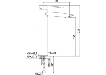 Смеситель для раковины Paffoni Berry BR081CR