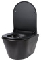 Унитаз подвесной безободковый Creto Logan L3 черный матовый 1003-002-L3BlMat