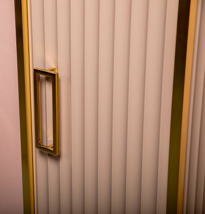 Пенал MONACO капучино глянец + золото без ножек 868-CPG Boheme