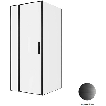 Душевой уголок Allen Brau Priority 90x100 3.31027.BBA + 3.31048.BBA черный браш