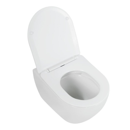 Комплект 4 в 1 Унитаз подвесной Cezares STYLUS-TOR CZR-6601-TH-TOR с сид-ем CZR-2316-SC + Система инст. для унит-в BB002-80 с кн.смыва BB005-PR-CHROME