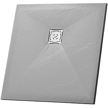 Душевой поддон квадратный RGW ST-Co Бетон \ Цемент 90*90