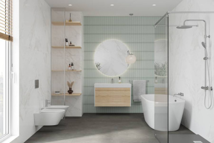 Плитка Aquarelle White 5,8х24