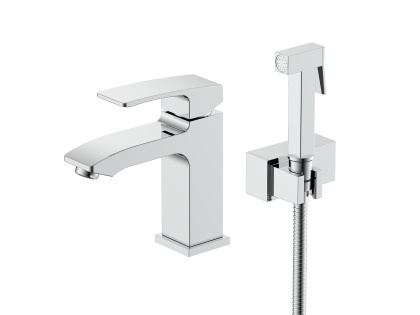 Смеситель Raglo с гигиеническим душем для умывальника  R01.12