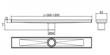 Душевой трап RGW SDR-02-E1 60х9см, 21210260-01 Душевой трап RGW SDR-02-E1 60х9см, 21210260-01