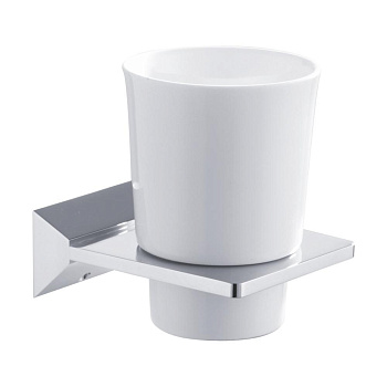 Стакан с керамическим держателем, RG1612 Rose, Хром Стакан с керамическим держателем, RG1612 Rose, Хром