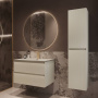 База под раковину Welle 800 подвесная, 2 выкатных ящика soft-close, M.Beige