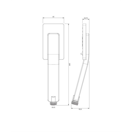 Душевая лейка OMNIRES JIMJIM-RCR (хром)