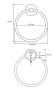 Кольцо для полотенец Bemeta Omega 104104062 Хром