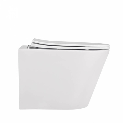 Подвесной унитаз Abber Bequem AC1102MW белый матовый с микролифтом