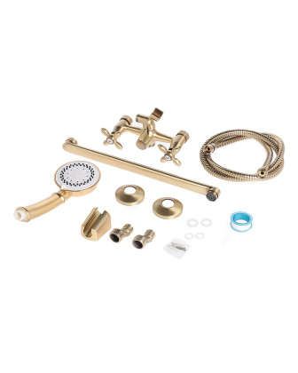 Смеситель для ванны/душа Agger Retro Bronze A1921188 с душевым набором Смеситель для ванны/душа Agger Retro Bronze A1921188 с душевым набором