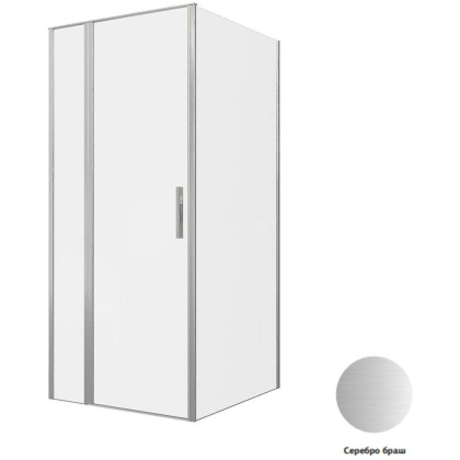 Душевой уголок Allen Brau Priority 90x100 3.31026.BA + 3.31047.BA серебро браш