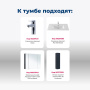 Тумба под раковину Aquanet Алвита New 100 2 ящика, антрацит Тумба под раковину Aquanet Алвита New 100 2 ящика, антрацит