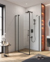 SLIDER-AH-1-100-100/110-GRIGIO-GM Душевой уголок