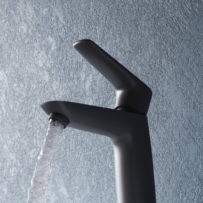 D40102122 Prime Смеситель для умывальника, черный D40102122 Prime Смеситель для умывальника, черный