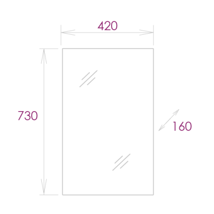 Шкаф-зеркало Onika Венеция 42 белый, универсальный