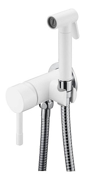 Смеситель гигиенический, Uno. White Chrome