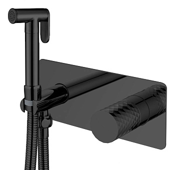 Смеситель гигиенический STICK DIAMOND Matt Black_Комплект Смеситель гигиенический STICK DIAMOND Matt Black_Комплект