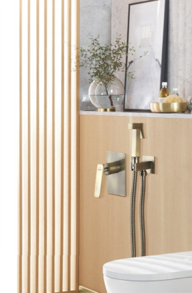 Гигиенический душ со смесителем Rose R1605Q, бронза Гигиенический душ со смесителем Rose R1605Q, бронза