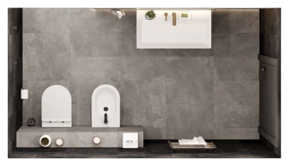 Биде POMPEI напольный, белый глянцевый