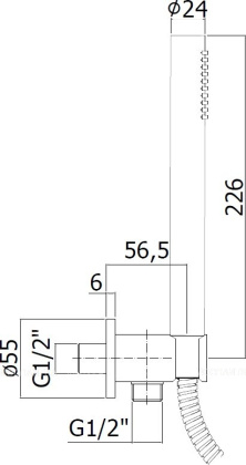 Душевой гарнитур Paffoni Master ZDUP094HG