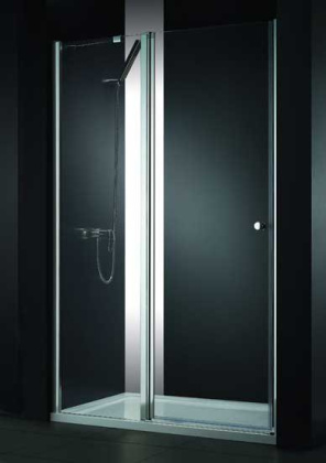 ELENA-W-B-12-110-P-Cr-L Душевая дверь Условные размеры, мм:1100x1950 Габариты с диапазоном регулировок, мм:(1080-1108)х1950 Ширина входа, мм:555 