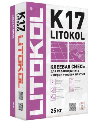 Клей цементный С1 LITOKOL K17 25кг Клей цементный С1 LITOKOL K17 25кг