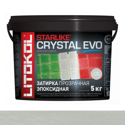 Затирка эпоксидная STARLIKE CRYSTAL EVO, S.700 CRYSTAL 5кг