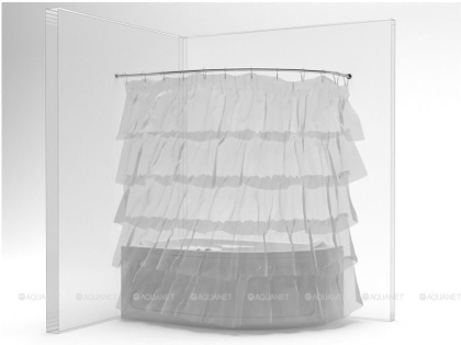 Карниз для ванны Aquanet Allento полукруглый 170x100