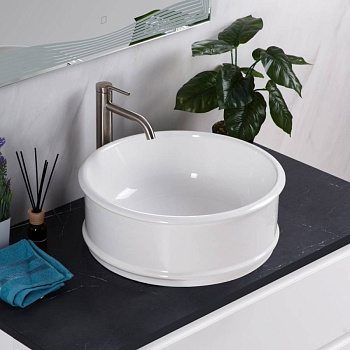 Раковина накладная керамическая круглая BB1383