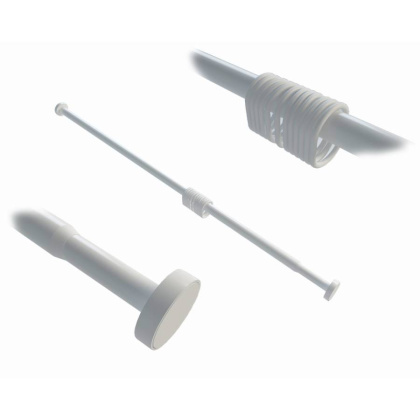 KКарниз для ванной Kammel, 200х5х5 см, белый, SC-831120