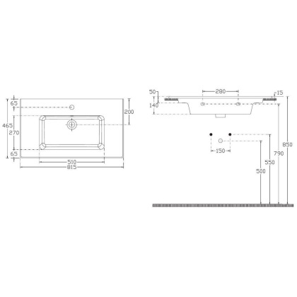 Раковина Allen Brau Fantasy 82 4.11012.20 белый глянец