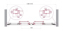 LUCE-BF-2-160-C-Cr Душевая дверь, Условный размер, мм:1600x1950 Габариты с диапазоном регулировок, мм:(1585-1615) 