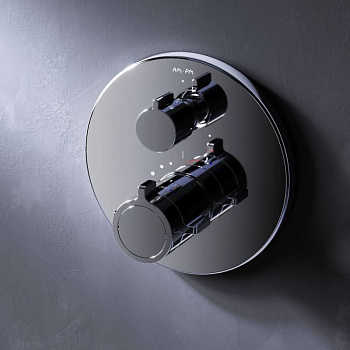 F85A95600 X-Joy Смеситель встроенный с ТМС на 3 потребителя, хром