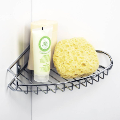 Полка металлическая, 27,6х5х22 см, хром, K-1211