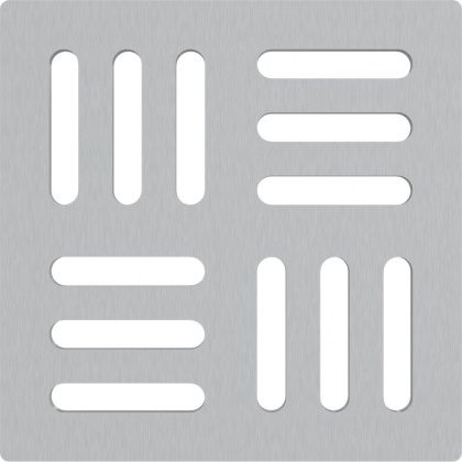 Решетка для cливных трапов из нержавеющей стали 102×102 мм, нержавеющая сталь