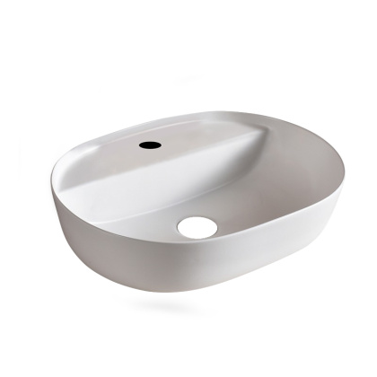 Умывальник накладной, овальный, белый матовый, Point Виктория 51, PN43066WM