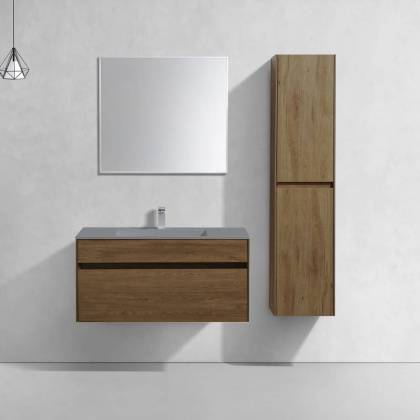 База под раковину Chiara 1000 подвесная, 1 выкатной ящик soft-close, T.Oak База под раковину Chiara 1000 подвесная, 1 выкатной ящик soft-close, T.Oak