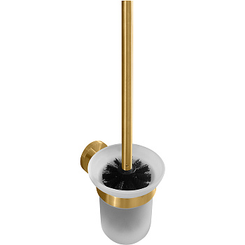 Ершик для унитаза Bemeta Sablo 160113017 Золото матовое, щётка чëрная