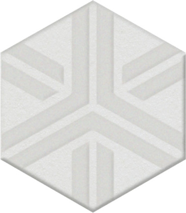 Декор OS\A241\63000 Агуста белый 5,2см*6см*6,9мм (1уп/26шт/8,112м2) матовый, шт