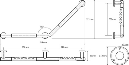 Поручень 135°C, резина Поручень 135°C, резина