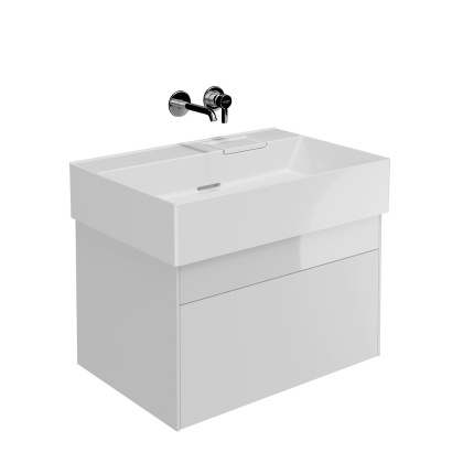 Тумба LOGICA подвесная 2 ящика 70 см, белоснежный LO.70.2\WHT