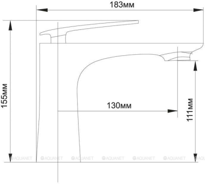 Смеситель для раковины Aquanet Cosmo FF35289-6 Смеситель для раковины Aquanet Cosmo FF35289-6