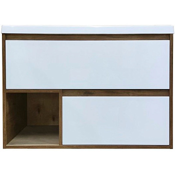 Комплект мебели Monaco Wood 900х480 подвесной 2 ящика (ШхГхВ) 898х476х607