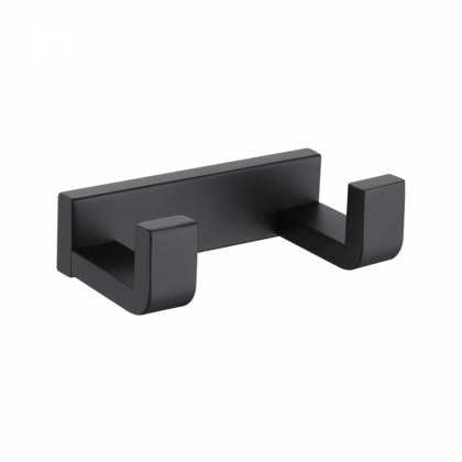 Крючок двойной ABBER Westen AA1750B черный матовый Крючок двойной ABBER Westen AA1750B черный матовый